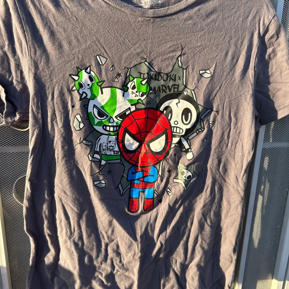 Marvel Tokidoki Charcoal Tee